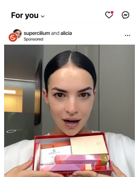 Whitelisted Influencer Content